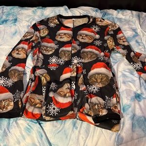 Santa cat onesie
